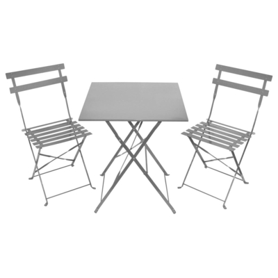 Conjunto de 3 peças de mesa e cadeiras dobráveis ​​para pátio BSCI ao ar livre