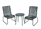 A tabela e as cadeiras de dobradura do jardim EN581 ajustaram Carry With Powder Coated Frame fácil